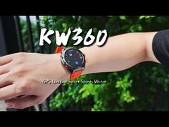 KW360 AMOLED GPS & AI Smartwatch con attività in tempo reale e monitor del sonno AI Q&A 5ATM impermeabile
