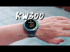 KW300 AMOLED GPS & AI Smartwatch con attività in tempo reale e monitor del sonno AI Q&A 5ATM impermeabile