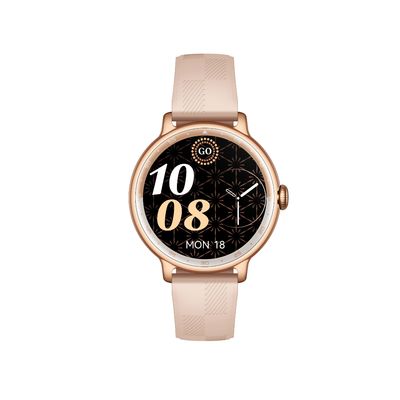 KW60C 300mAh Batteria Dafit App impermeabile IP68 GPS Motion Track Smartwatch a schermo rotondo per il monitoraggio della salute e del sonno delle donne